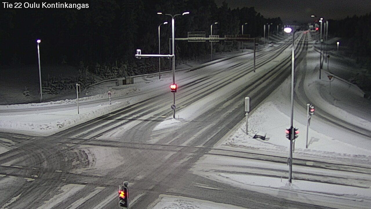 Weather Camera Image Road 22 Oulu Kaukovainio, Oulu, Pohjois-Pohjanmaa