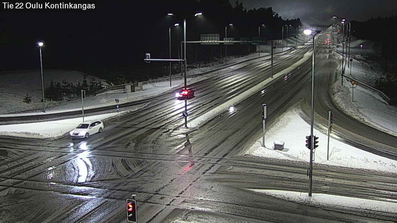 Weather Camera Image Väg 22 Oulu Kaukovainio, Oulu, Pohjois-Pohjanmaa
