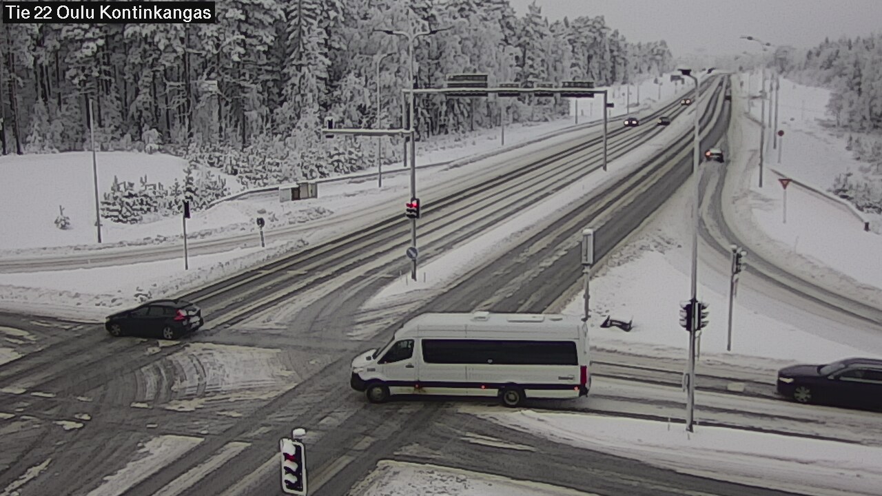 Weather Camera Image Väg 22 Oulu Kaukovainio, Oulu, Pohjois-Pohjanmaa