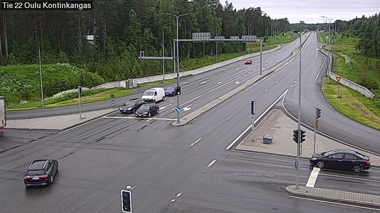 Weather Camera Image Väg 22 Oulu Kaukovainio, Oulu, Pohjois-Pohjanmaa