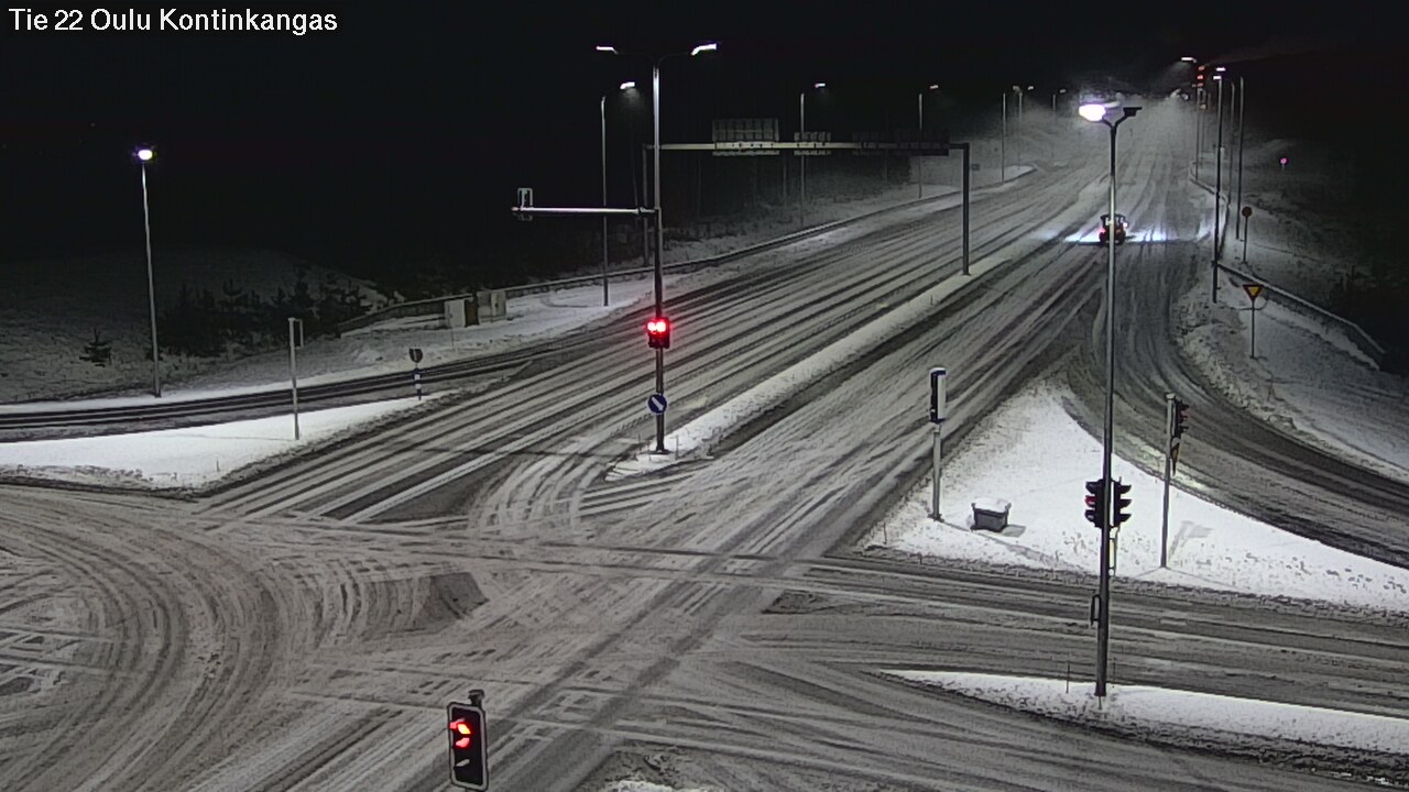 Weather Camera Image Väg 22 Oulu Kaukovainio, Oulu, Pohjois-Pohjanmaa
