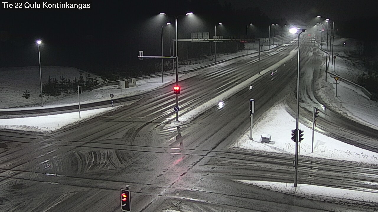 Weather Camera Image Väg 22 Oulu Kaukovainio, Oulu, Pohjois-Pohjanmaa