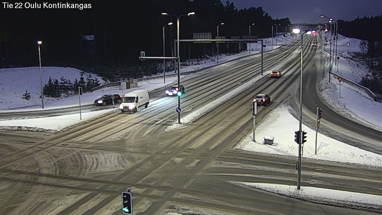 Weather Camera Image Väg 22 Oulu Kaukovainio, Oulu, Pohjois-Pohjanmaa