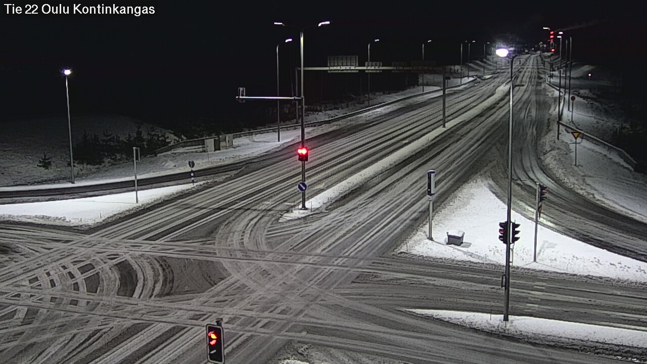 Weather Camera Image Väg 22 Oulu Kaukovainio, Oulu, Pohjois-Pohjanmaa