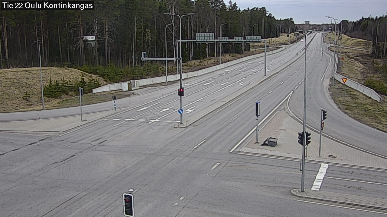 Weather Camera Image Road 22 Oulu Kaukovainio, Oulu, Pohjois-Pohjanmaa