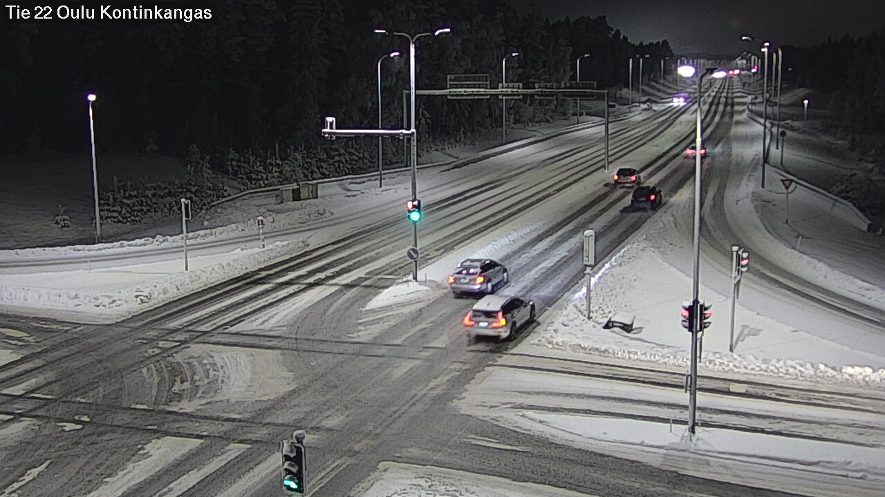 Weather Camera Image Väg 22 Oulu Kaukovainio, Oulu, Pohjois-Pohjanmaa