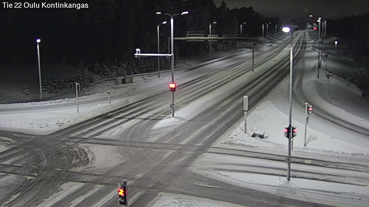 Weather Camera Image Road 22 Oulu Kaukovainio, Oulu, Pohjois-Pohjanmaa