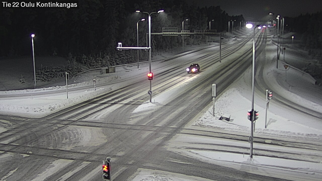 Weather Camera Image Väg 22 Oulu Kaukovainio, Oulu, Pohjois-Pohjanmaa