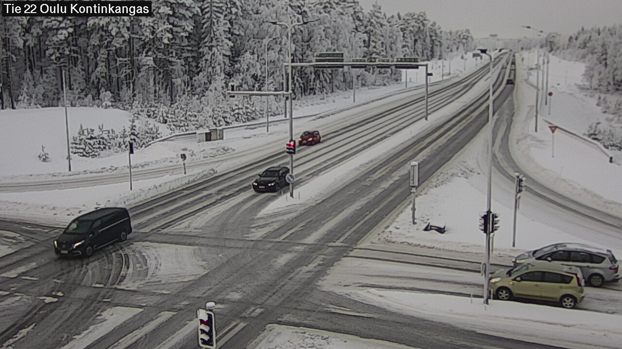 Weather Camera Image Väg 22 Oulu Kaukovainio, Oulu, Pohjois-Pohjanmaa