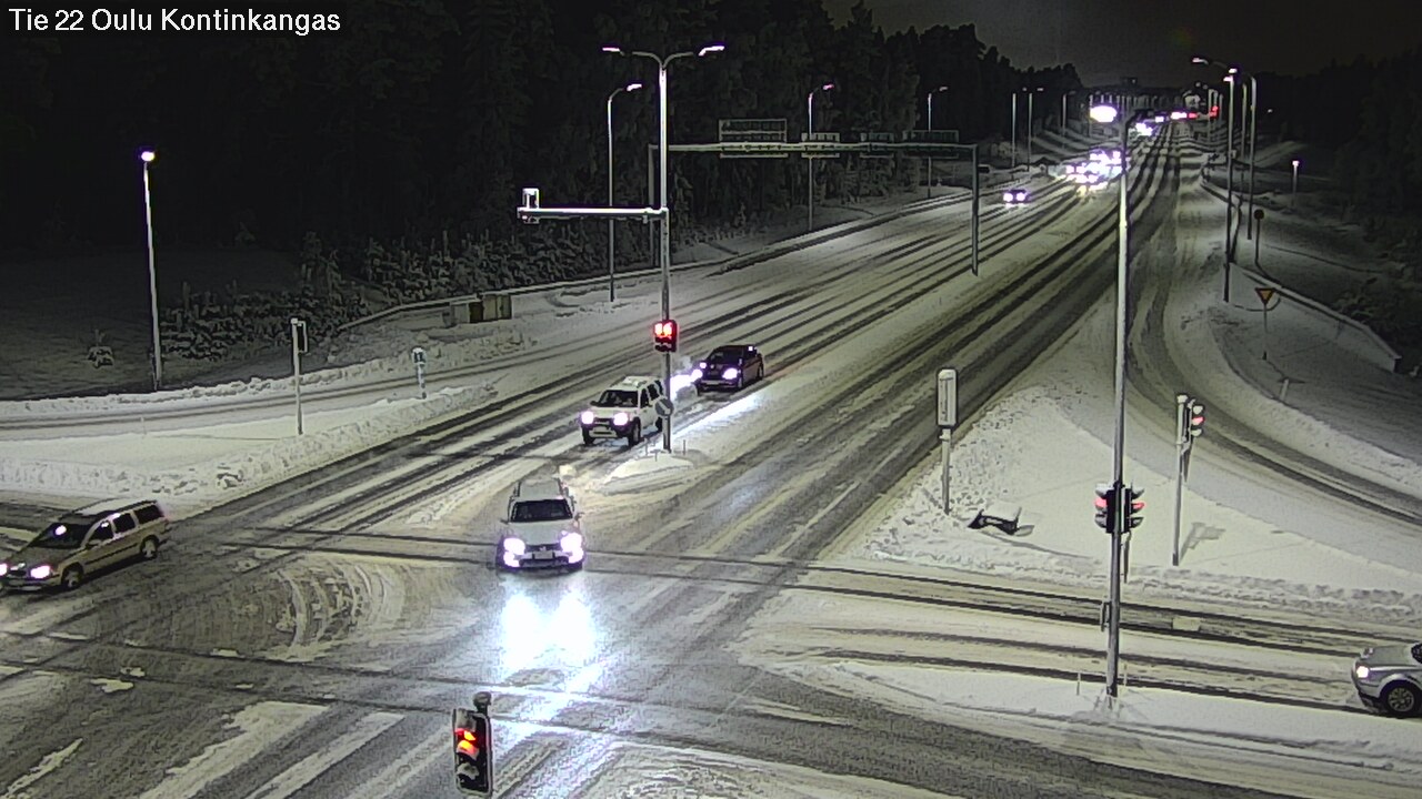 Weather Camera Image Väg 22 Oulu Kaukovainio, Oulu, Pohjois-Pohjanmaa