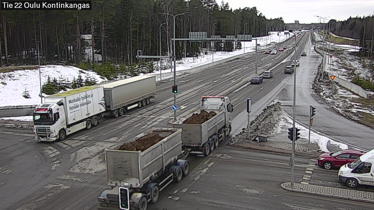 Weather Camera Image Väg 22 Oulu Kaukovainio, Oulu, Pohjois-Pohjanmaa