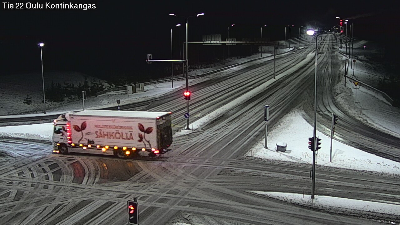 Weather Camera Image Väg 22 Oulu Kaukovainio, Oulu, Pohjois-Pohjanmaa