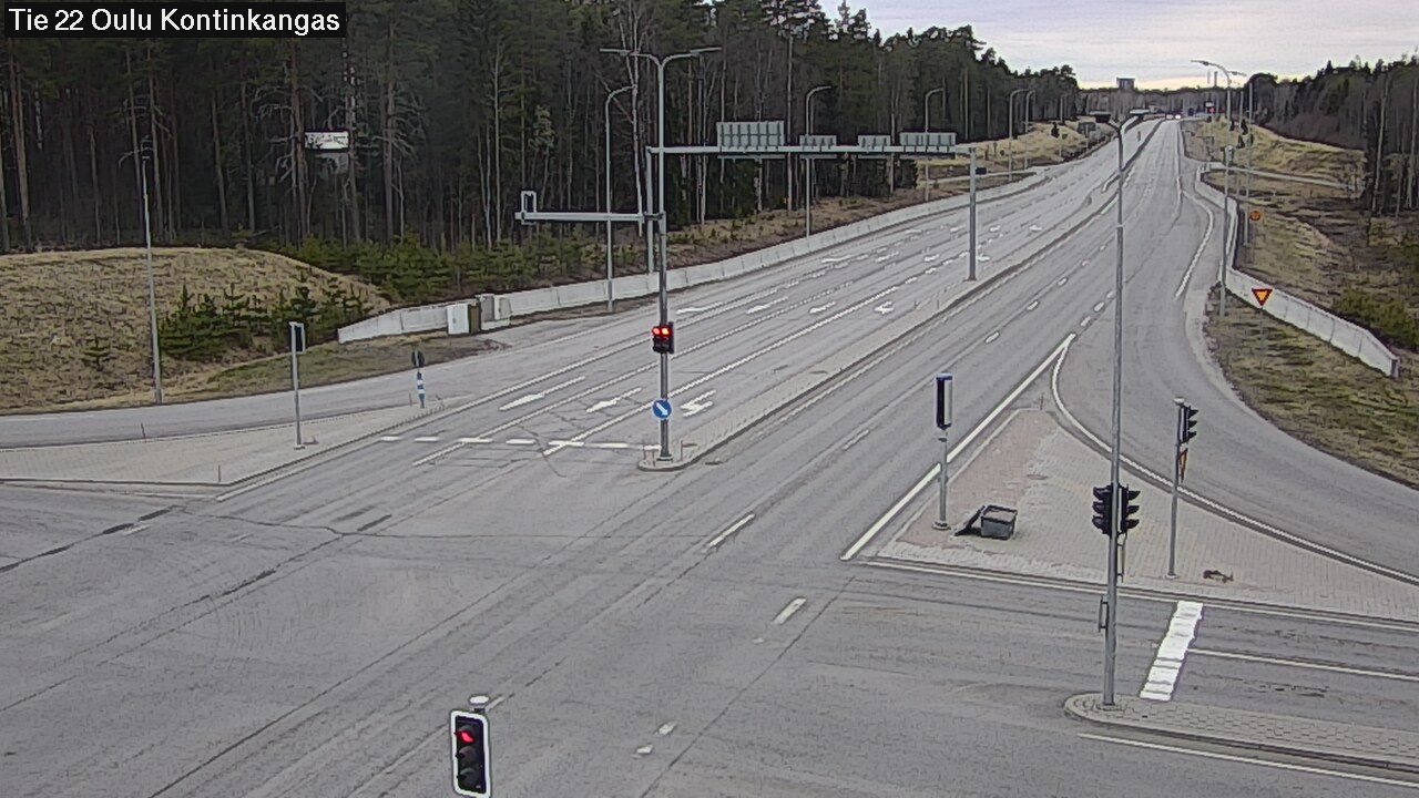 Weather Camera Image Road 22 Oulu Kaukovainio, Oulu, Pohjois-Pohjanmaa