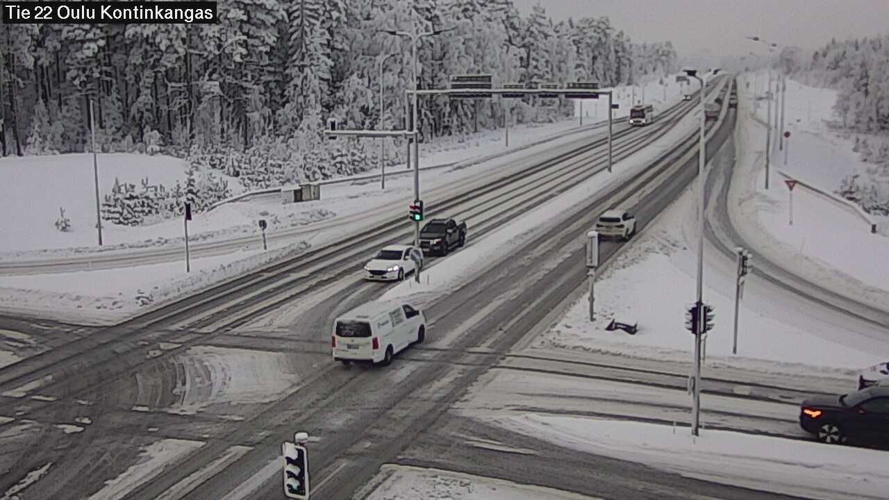 Weather Camera Image Väg 22 Oulu Kaukovainio, Oulu, Pohjois-Pohjanmaa