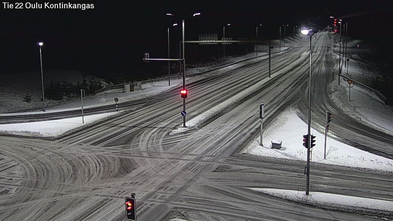 Weather Camera Image Väg 22 Oulu Kaukovainio, Oulu, Pohjois-Pohjanmaa