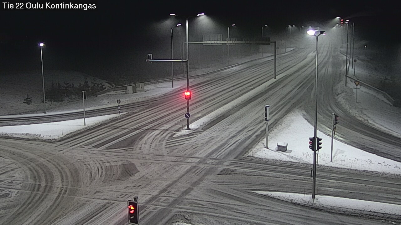 Weather Camera Image Väg 22 Oulu Kaukovainio, Oulu, Pohjois-Pohjanmaa