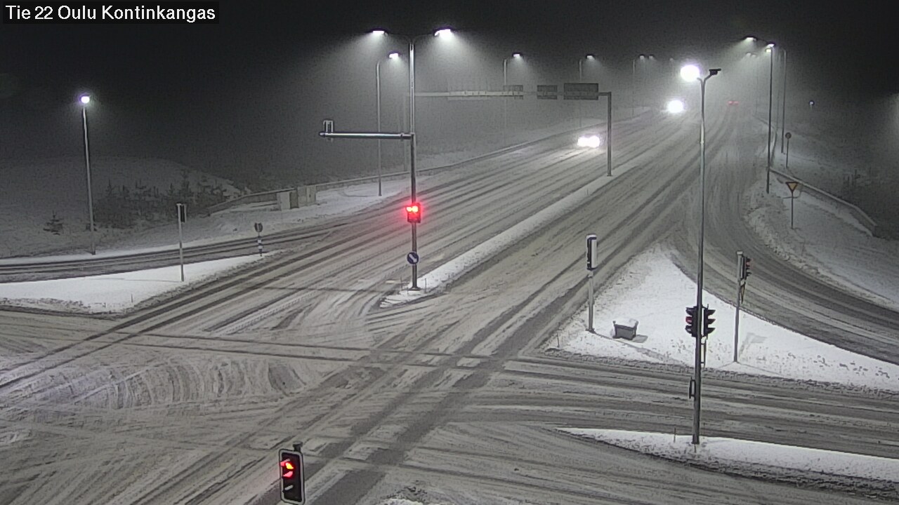 Weather Camera Image Väg 22 Oulu Kaukovainio, Oulu, Pohjois-Pohjanmaa