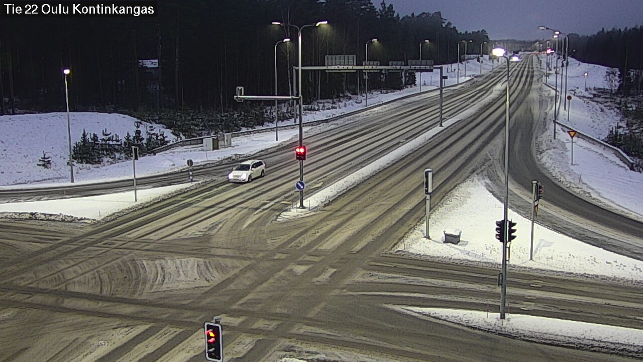 Weather Camera Image Väg 22 Oulu Kaukovainio, Oulu, Pohjois-Pohjanmaa