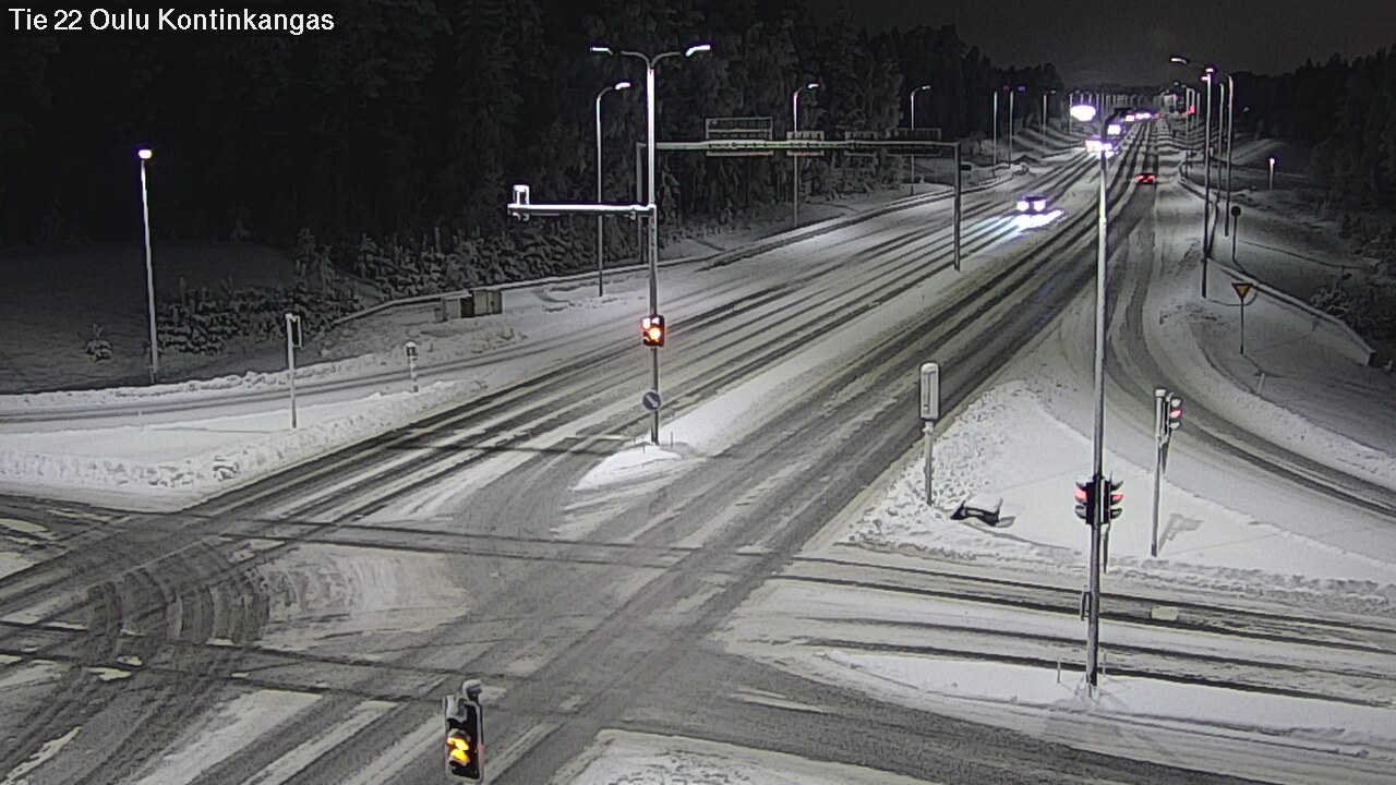Weather Camera Image Väg 22 Oulu Kaukovainio, Oulu, Pohjois-Pohjanmaa