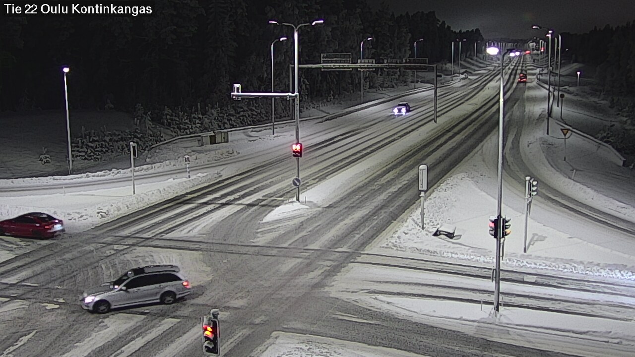 Weather Camera Image Väg 22 Oulu Kaukovainio, Oulu, Pohjois-Pohjanmaa