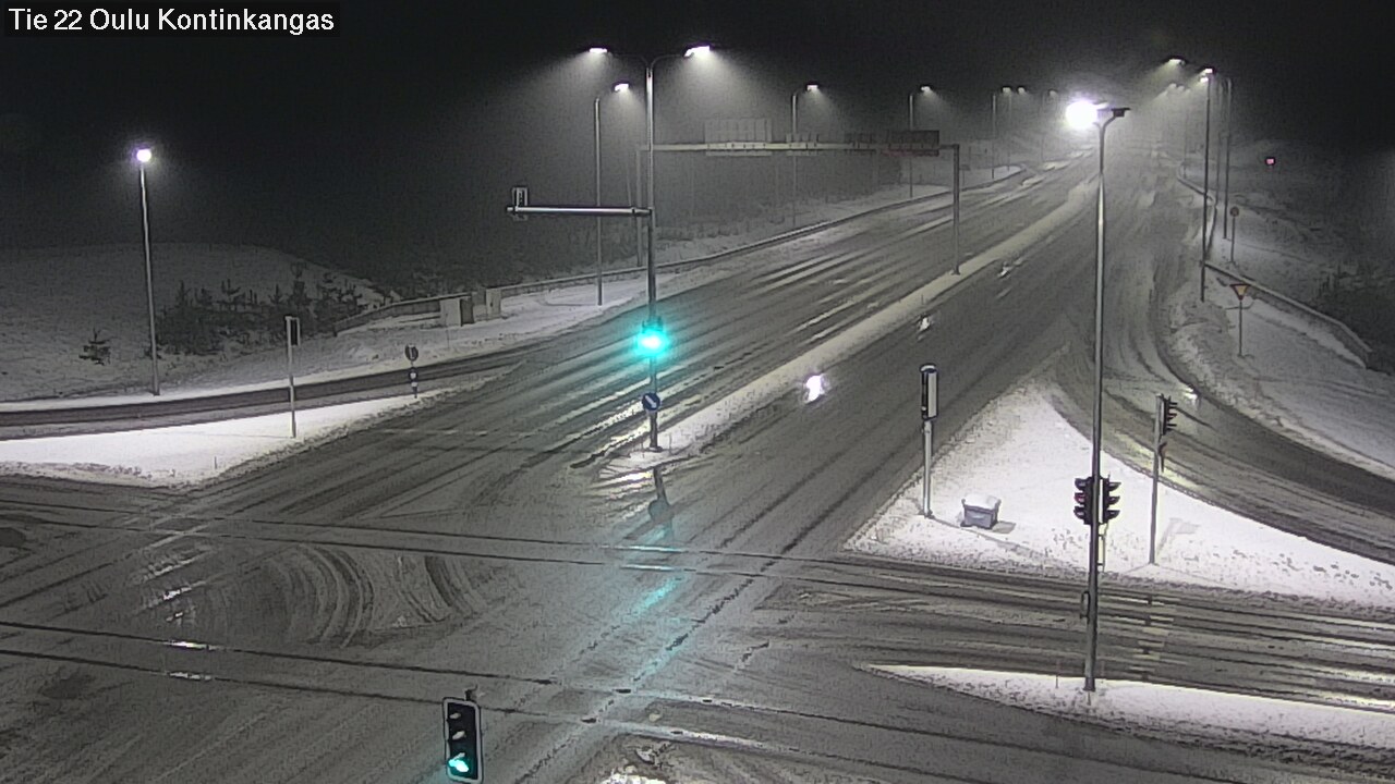 Weather Camera Image Väg 22 Oulu Kaukovainio, Oulu, Pohjois-Pohjanmaa