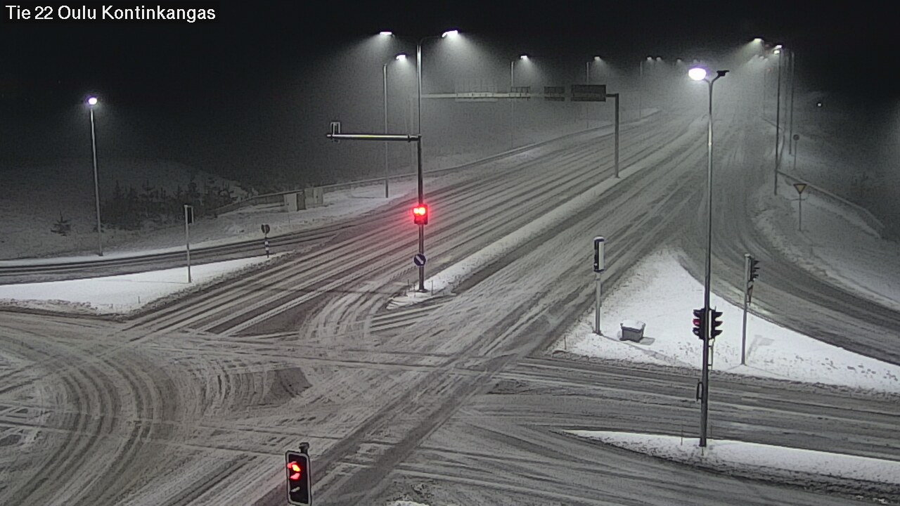 Weather Camera Image Väg 22 Oulu Kaukovainio, Oulu, Pohjois-Pohjanmaa