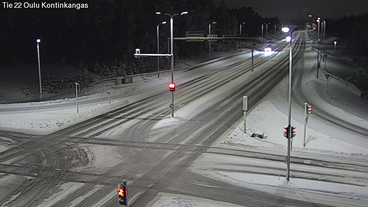 Weather Camera Image Road 22 Oulu Kaukovainio, Oulu, Pohjois-Pohjanmaa