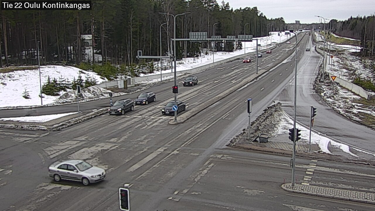 Weather Camera Image Väg 22 Oulu Kaukovainio, Oulu, Pohjois-Pohjanmaa