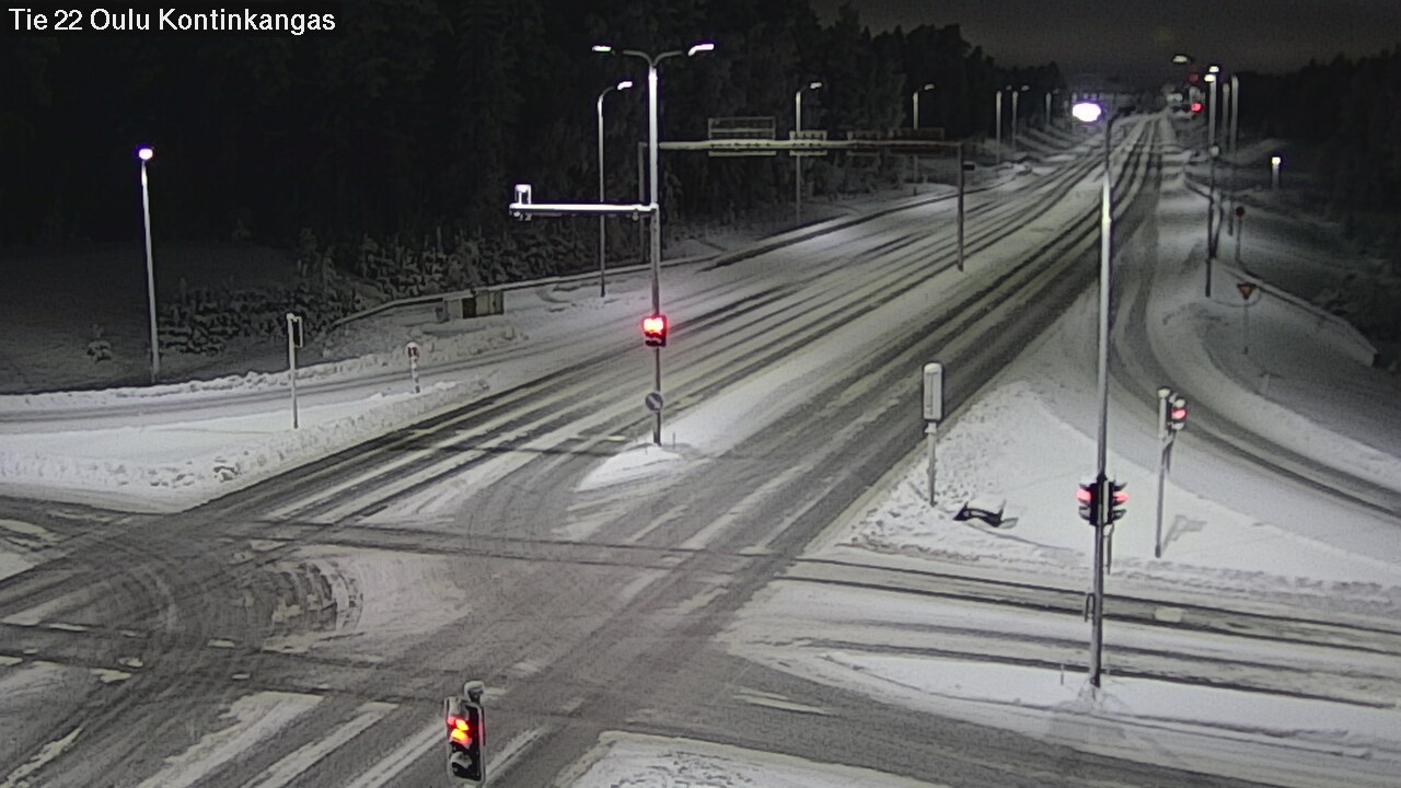 Weather Camera Image Road 22 Oulu Kaukovainio, Oulu, Pohjois-Pohjanmaa