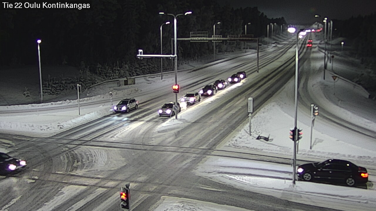 Weather Camera Image Väg 22 Oulu Kaukovainio, Oulu, Pohjois-Pohjanmaa