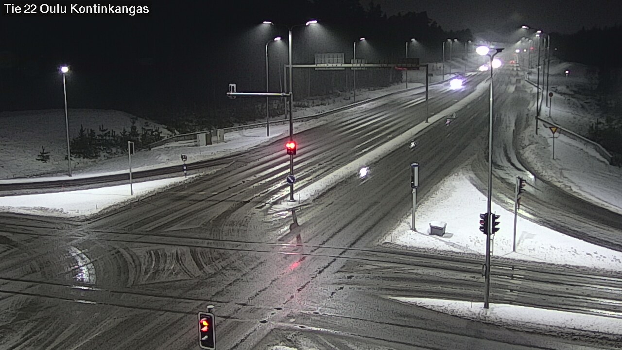 Weather Camera Image Väg 22 Oulu Kaukovainio, Oulu, Pohjois-Pohjanmaa