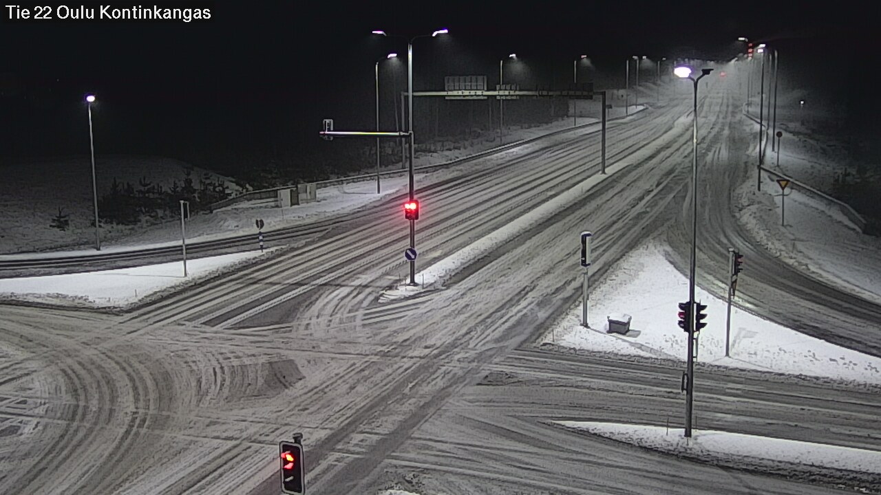 Weather Camera Image Väg 22 Oulu Kaukovainio, Oulu, Pohjois-Pohjanmaa