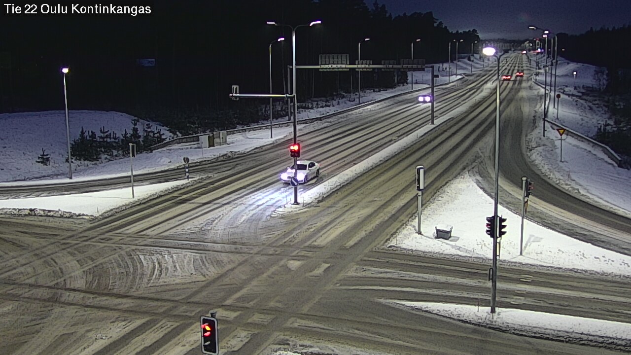 Weather Camera Image Väg 22 Oulu Kaukovainio, Oulu, Pohjois-Pohjanmaa