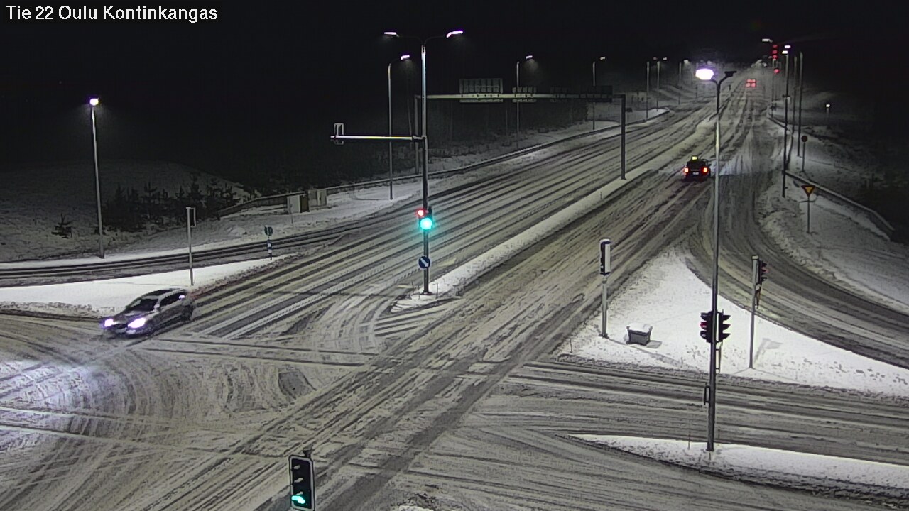 Weather Camera Image Väg 22 Oulu Kaukovainio, Oulu, Pohjois-Pohjanmaa