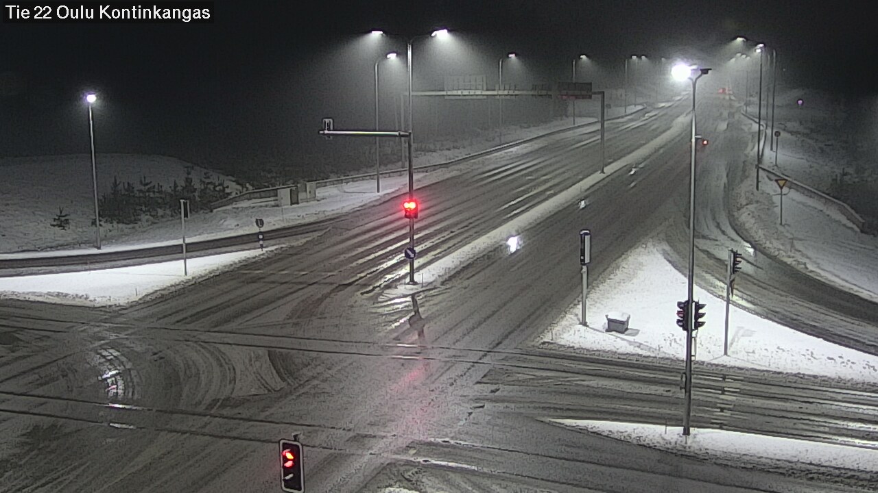 Weather Camera Image Väg 22 Oulu Kaukovainio, Oulu, Pohjois-Pohjanmaa