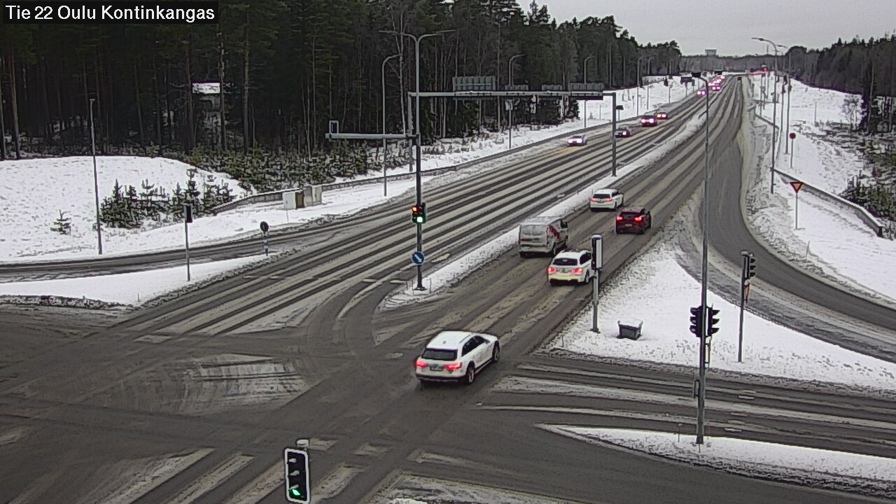 Weather Camera Image Väg 22 Oulu Kaukovainio, Oulu, Pohjois-Pohjanmaa