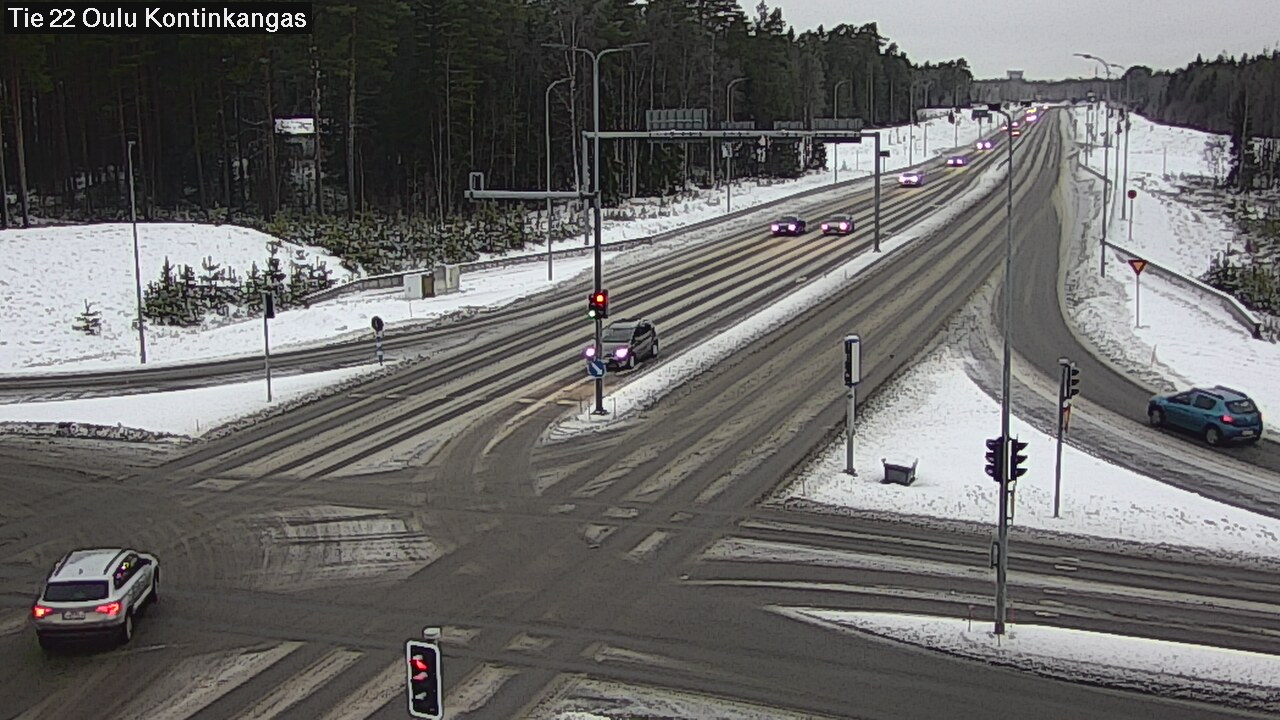 Weather Camera Image Väg 22 Oulu Kaukovainio, Oulu, Pohjois-Pohjanmaa