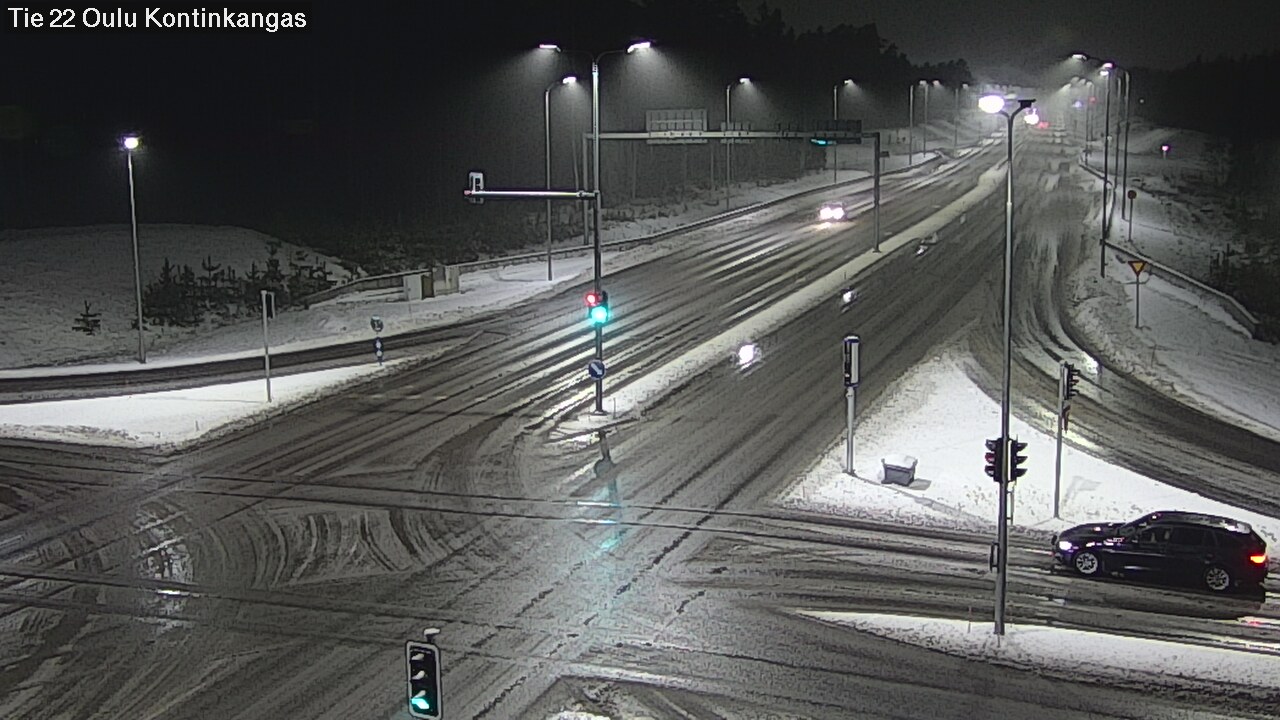 Weather Camera Image Väg 22 Oulu Kaukovainio, Oulu, Pohjois-Pohjanmaa