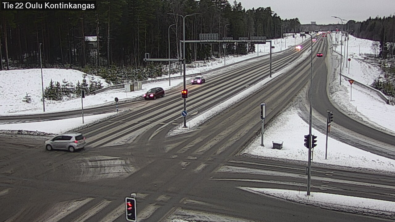 Weather Camera Image Väg 22 Oulu Kaukovainio, Oulu, Pohjois-Pohjanmaa