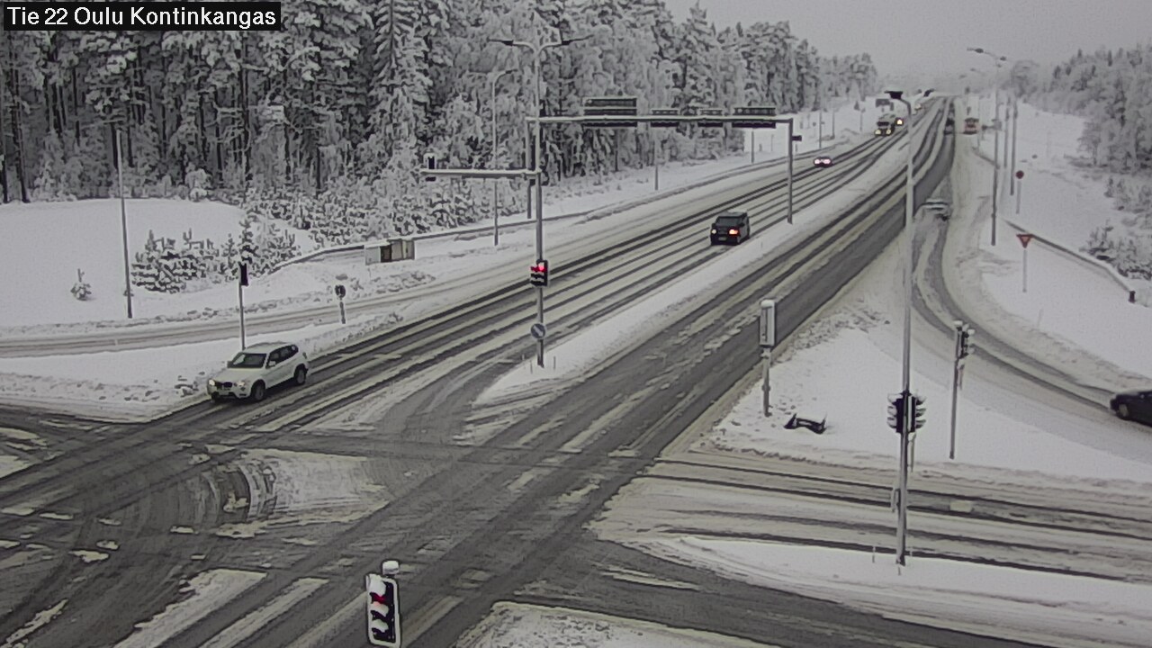 Weather Camera Image Väg 22 Oulu Kaukovainio, Oulu, Pohjois-Pohjanmaa