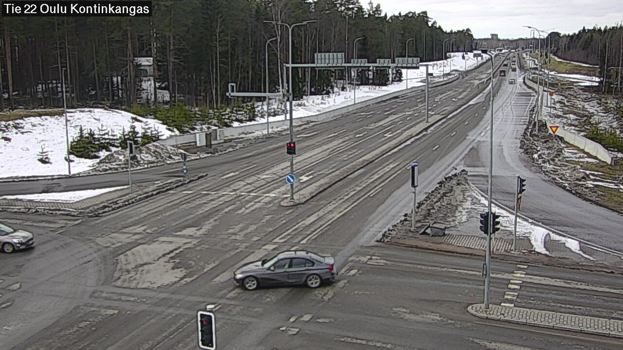 Weather Camera Image Väg 22 Oulu Kaukovainio, Oulu, Pohjois-Pohjanmaa