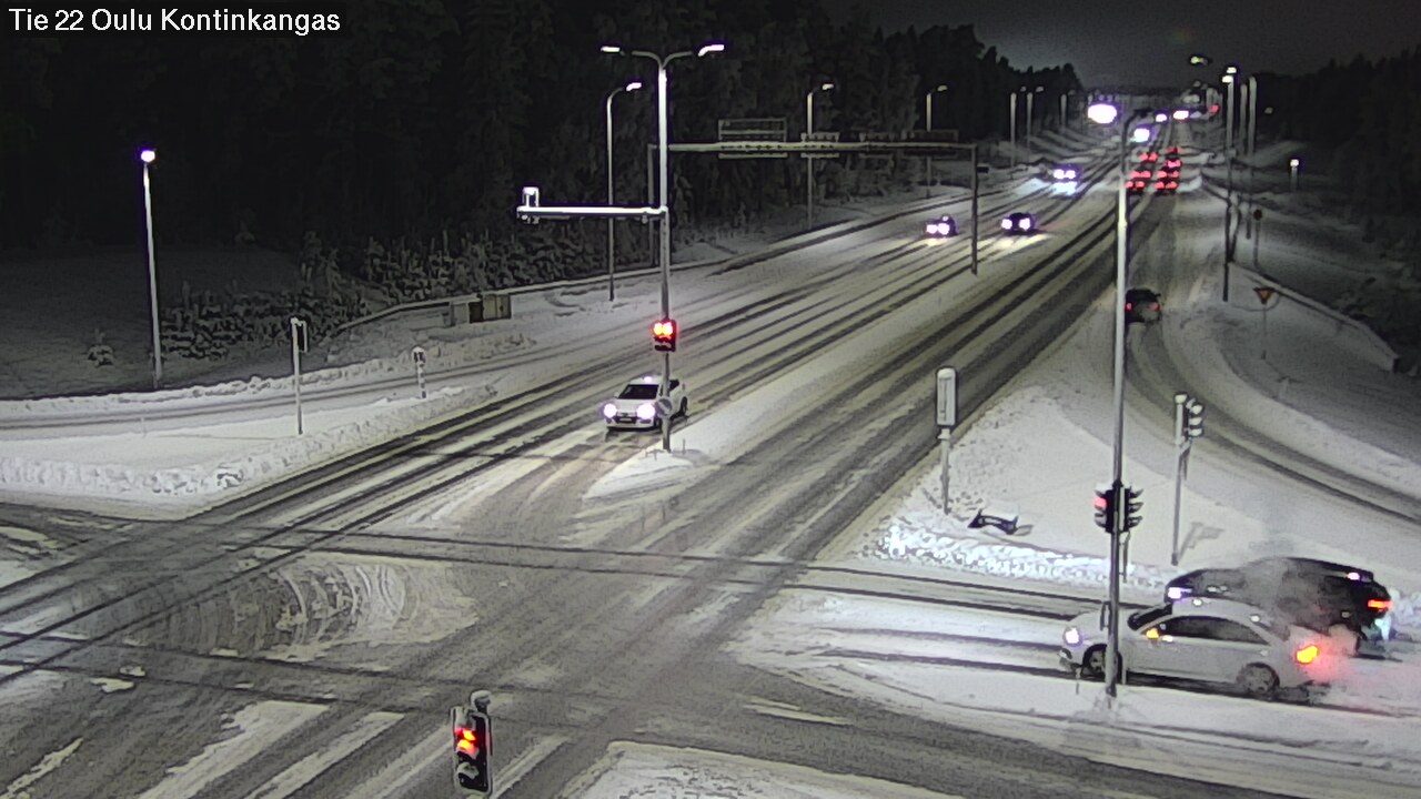 Weather Camera Image Väg 22 Oulu Kaukovainio, Oulu, Pohjois-Pohjanmaa