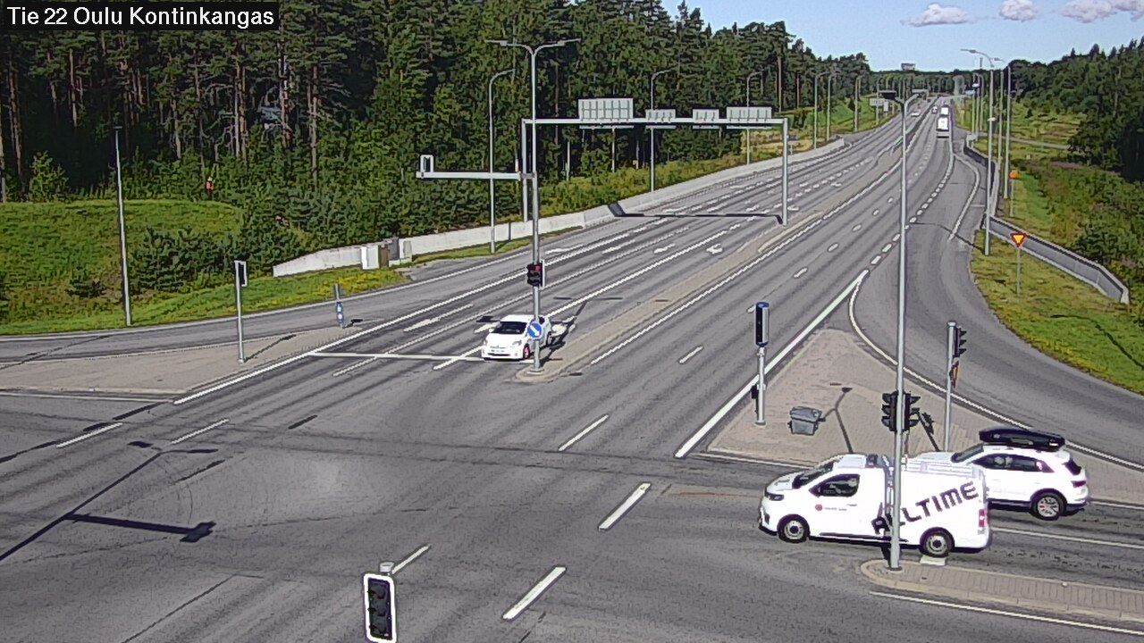 Weather Camera Image Väg 22 Oulu Kaukovainio, Oulu, Pohjois-Pohjanmaa