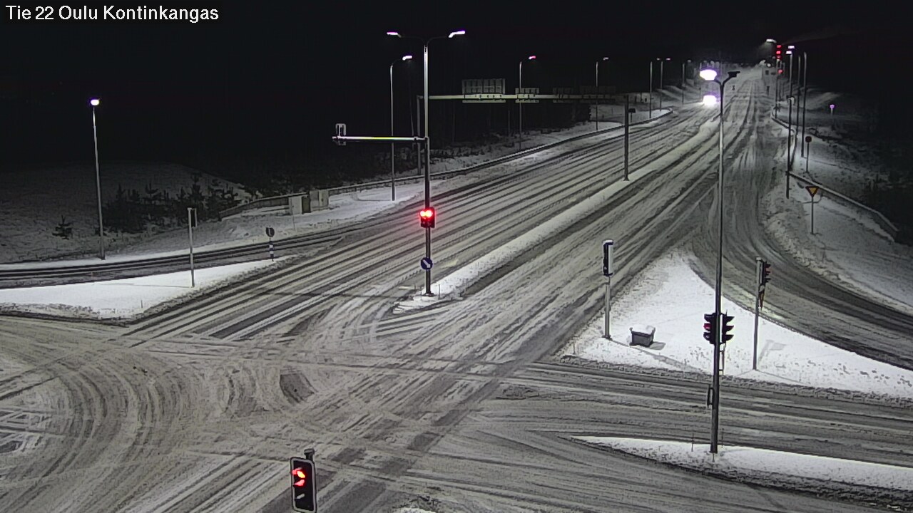 Weather Camera Image Väg 22 Oulu Kaukovainio, Oulu, Pohjois-Pohjanmaa
