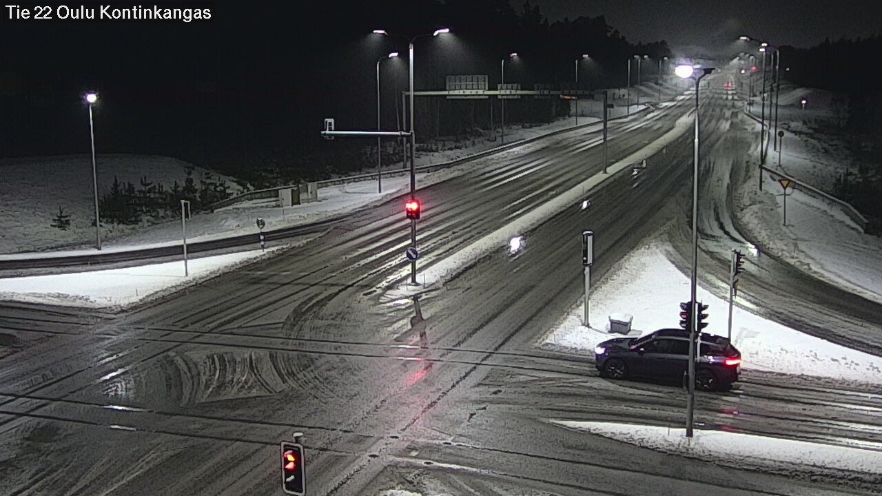 Weather Camera Image Väg 22 Oulu Kaukovainio, Oulu, Pohjois-Pohjanmaa