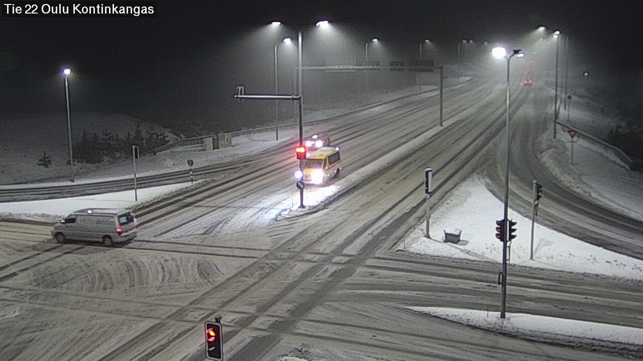 Weather Camera Image Väg 22 Oulu Kaukovainio, Oulu, Pohjois-Pohjanmaa