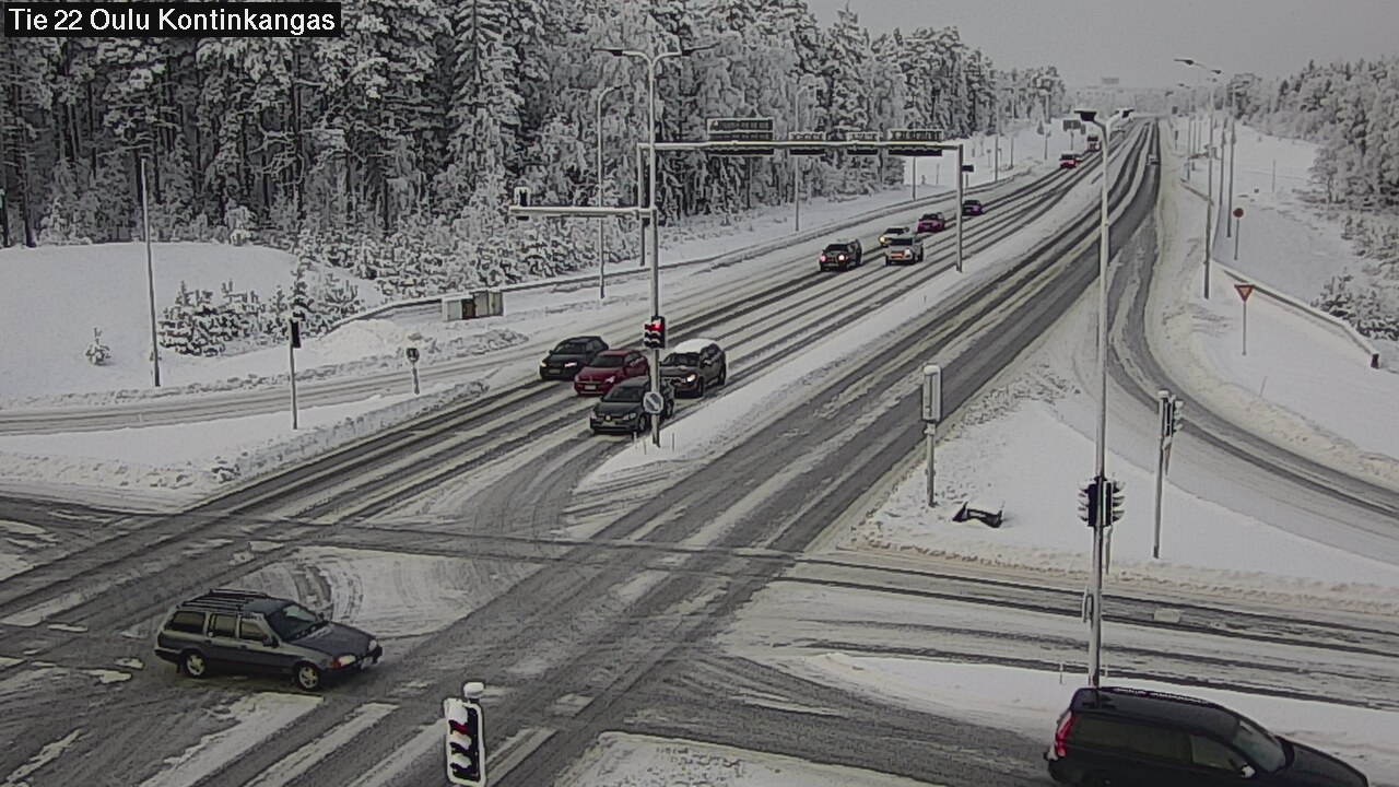 Weather Camera Image Väg 22 Oulu Kaukovainio, Oulu, Pohjois-Pohjanmaa
