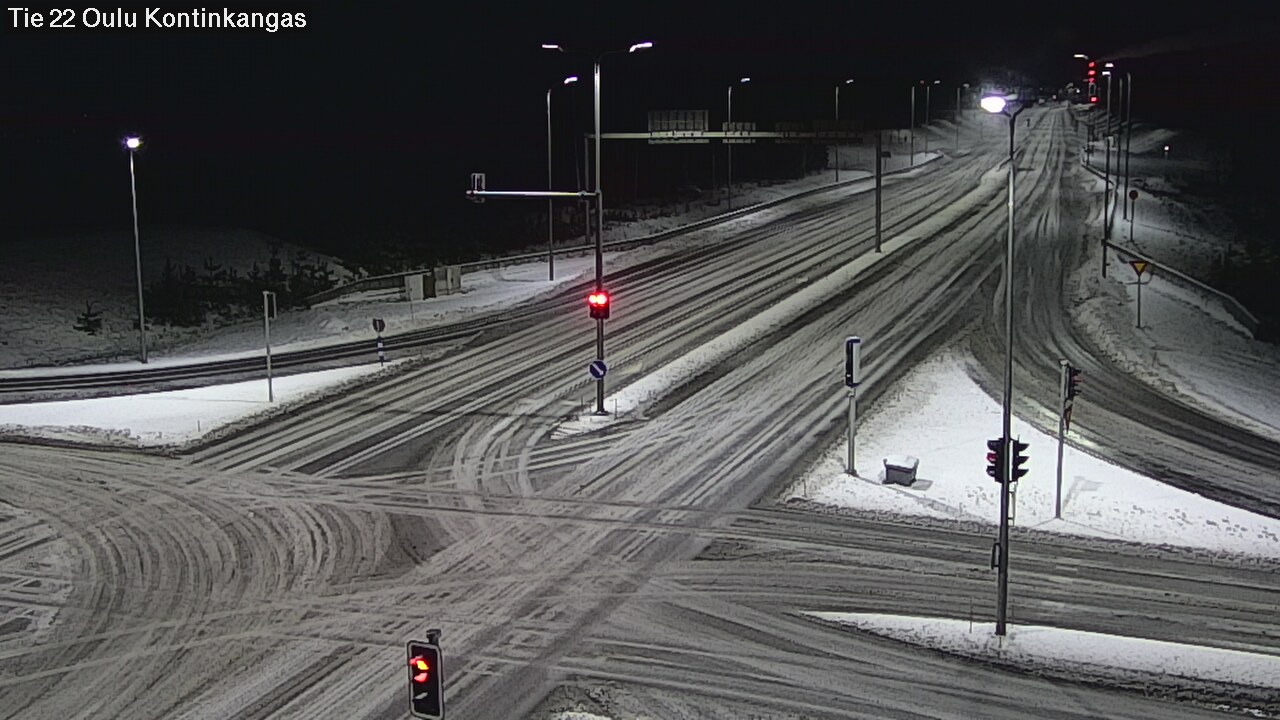 Weather Camera Image Väg 22 Oulu Kaukovainio, Oulu, Pohjois-Pohjanmaa
