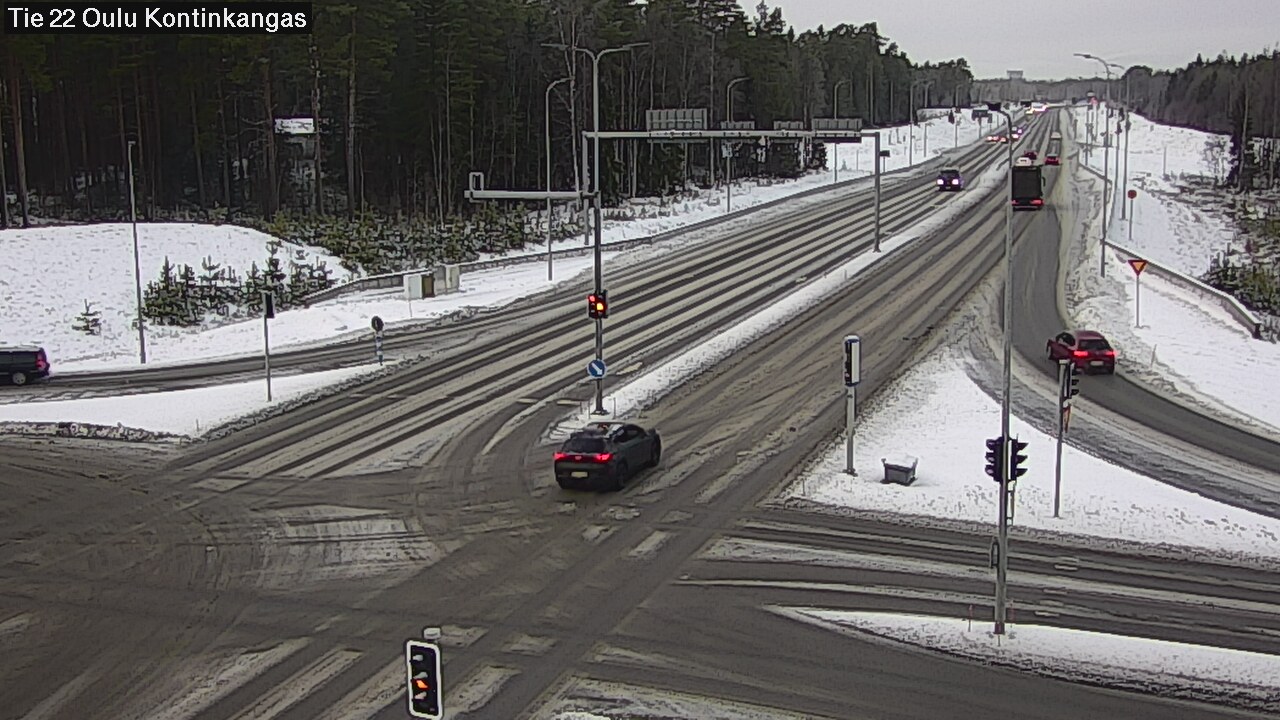 Weather Camera Image Väg 22 Oulu Kaukovainio, Oulu, Pohjois-Pohjanmaa