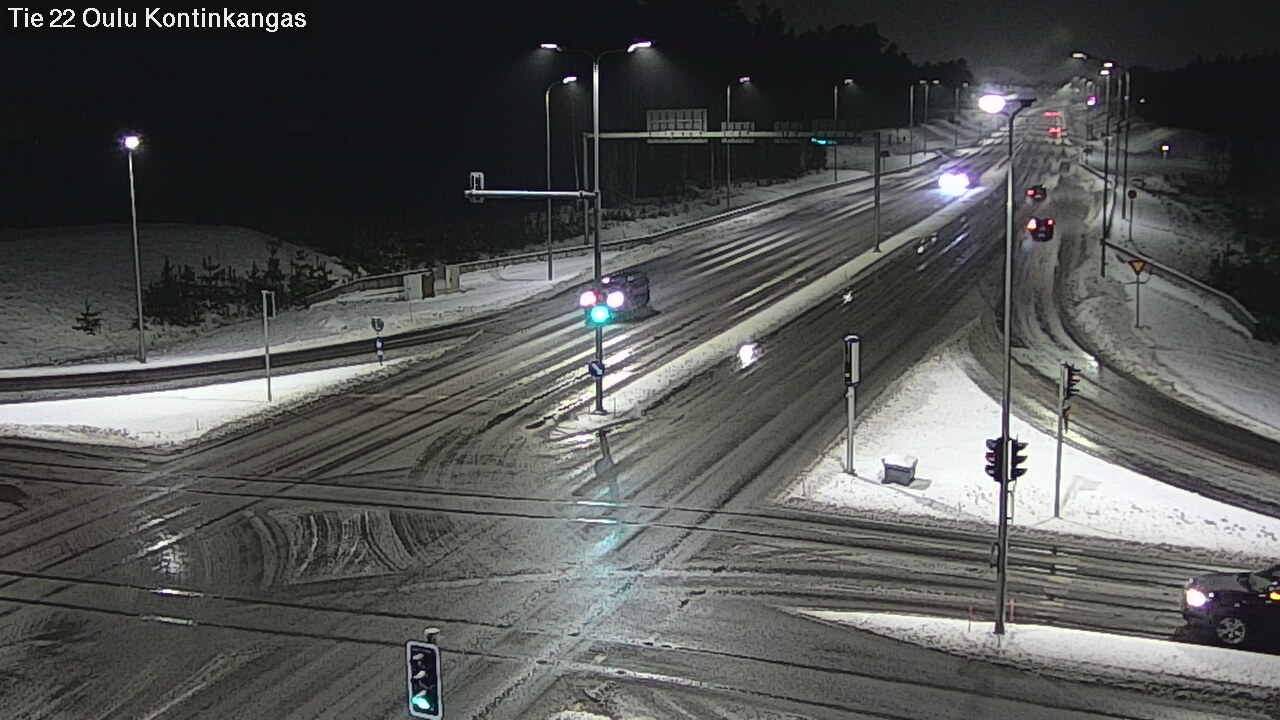 Weather Camera Image Väg 22 Oulu Kaukovainio, Oulu, Pohjois-Pohjanmaa